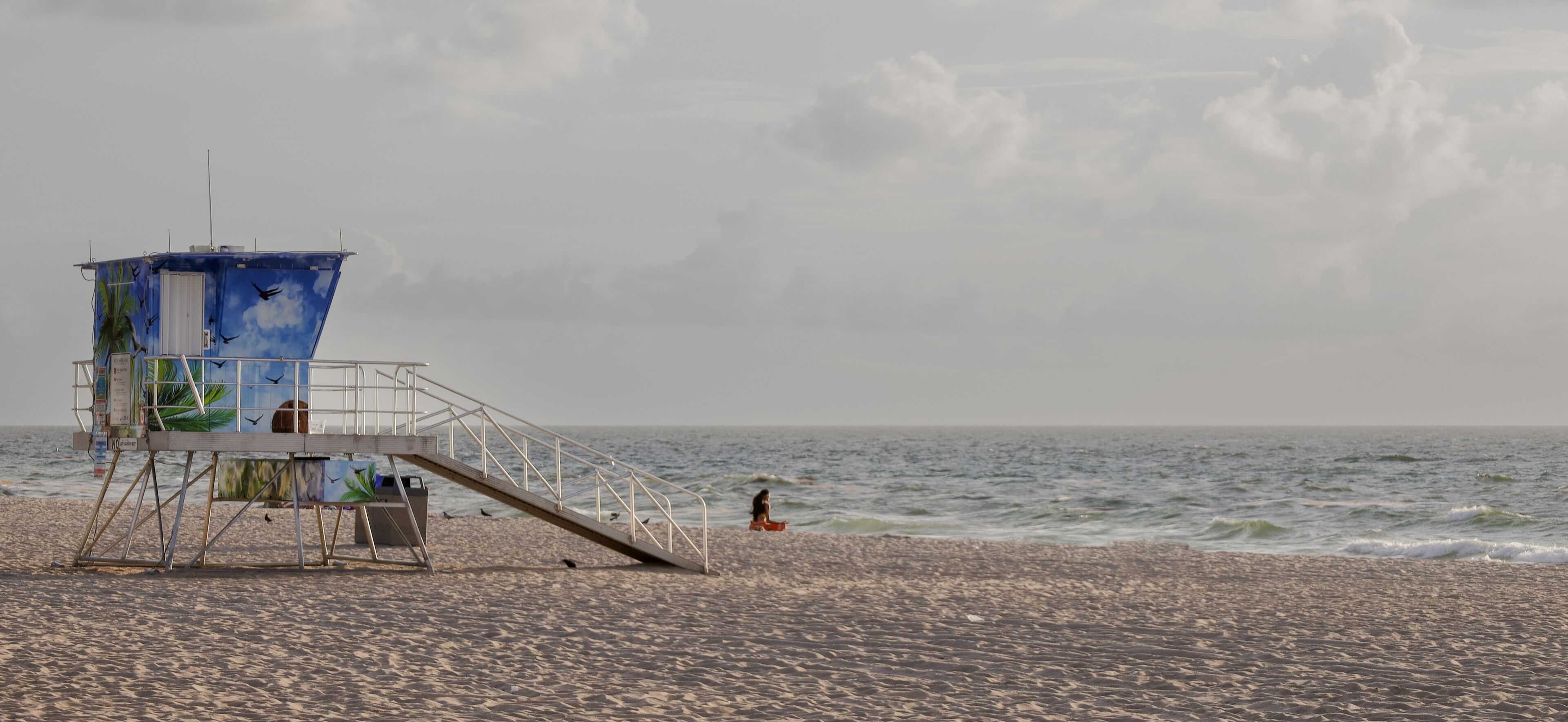 Lifeguard looking out at the Ocean. Fort Lauderdale Ocean Rescue is committed to helping you have a safe and enjoyable visit at our world-famous beach.