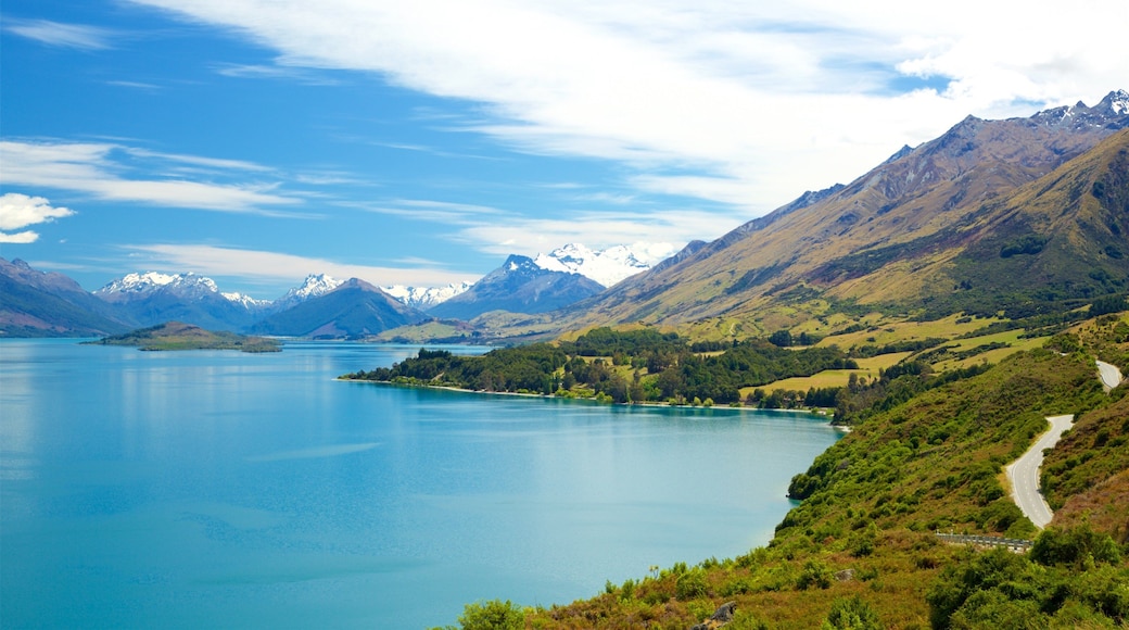 Lake Wakatipu featuring mountains and a lake or waterhole