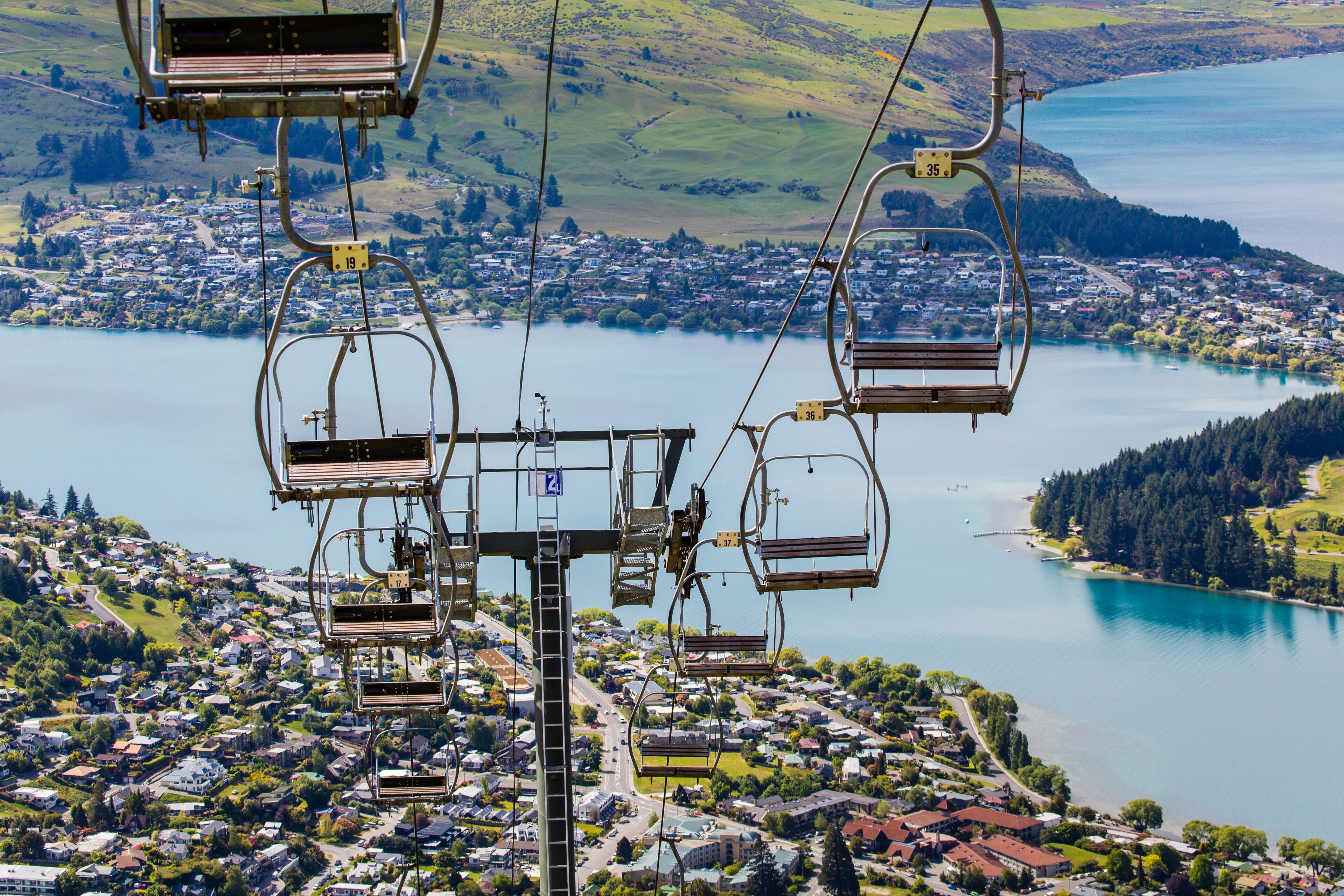 View of Queenstown and Lake Wakatipu