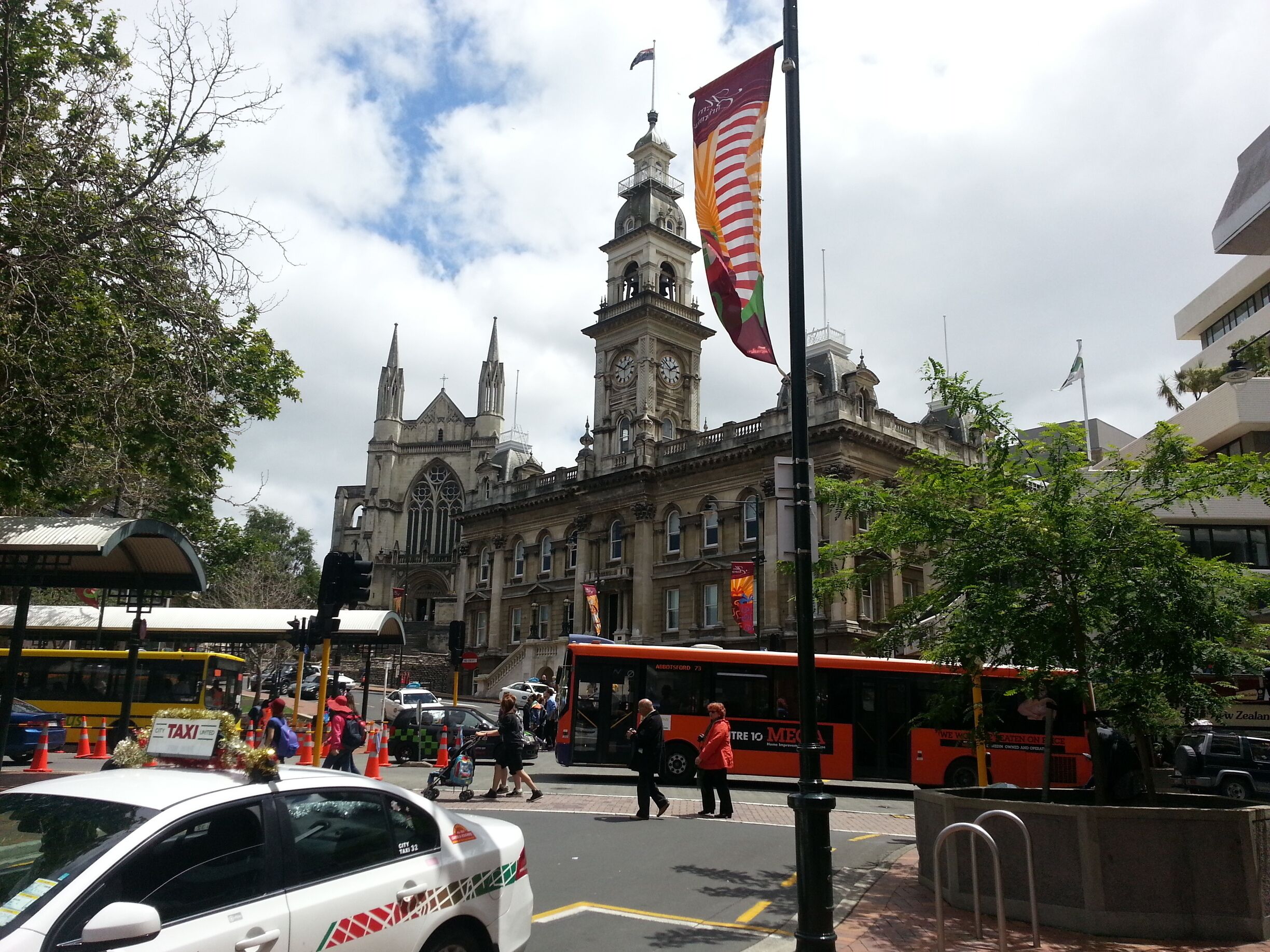 The octagon in Dunedin, great cafe area and place to relax