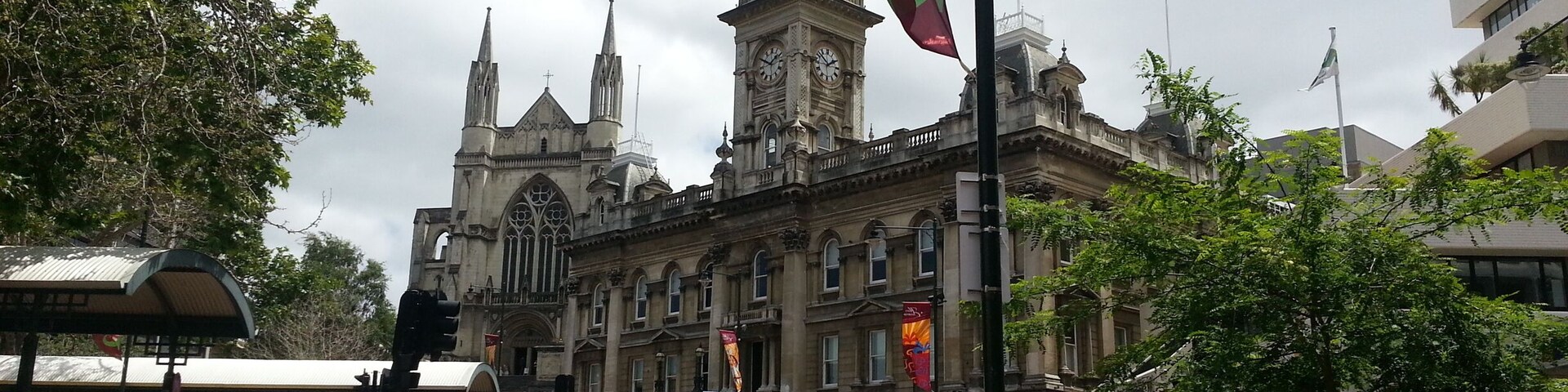 The octagon in Dunedin, great cafe area and place to relax