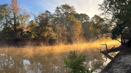 Neches River on a November morning in Texas