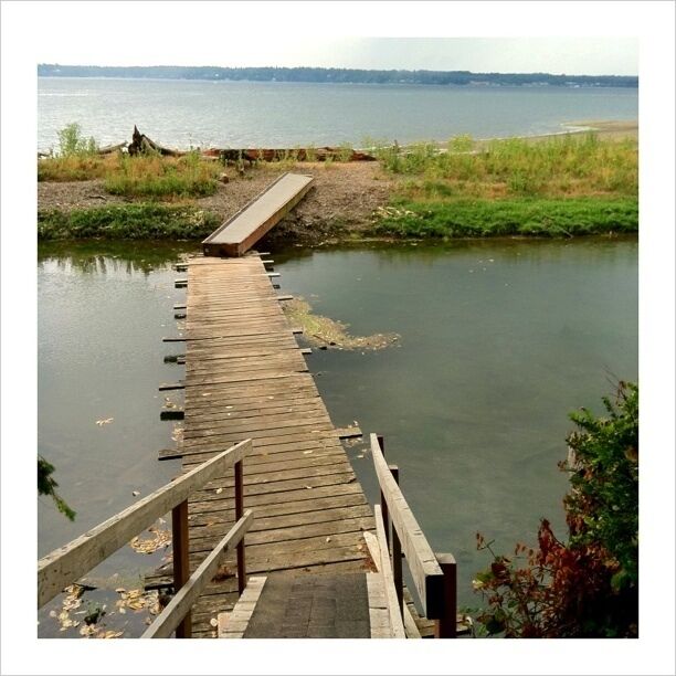 On the SW shore of Anderson Island, this quaint nature trail through the woods ends at the beach near Carlson's Cove. While they're very worn from wear, along short stretches of trail you can still pick out logs arranged on the trail in the form of "skid road," "corduroy," and "puncheon," which are examples of historic road surfaces.