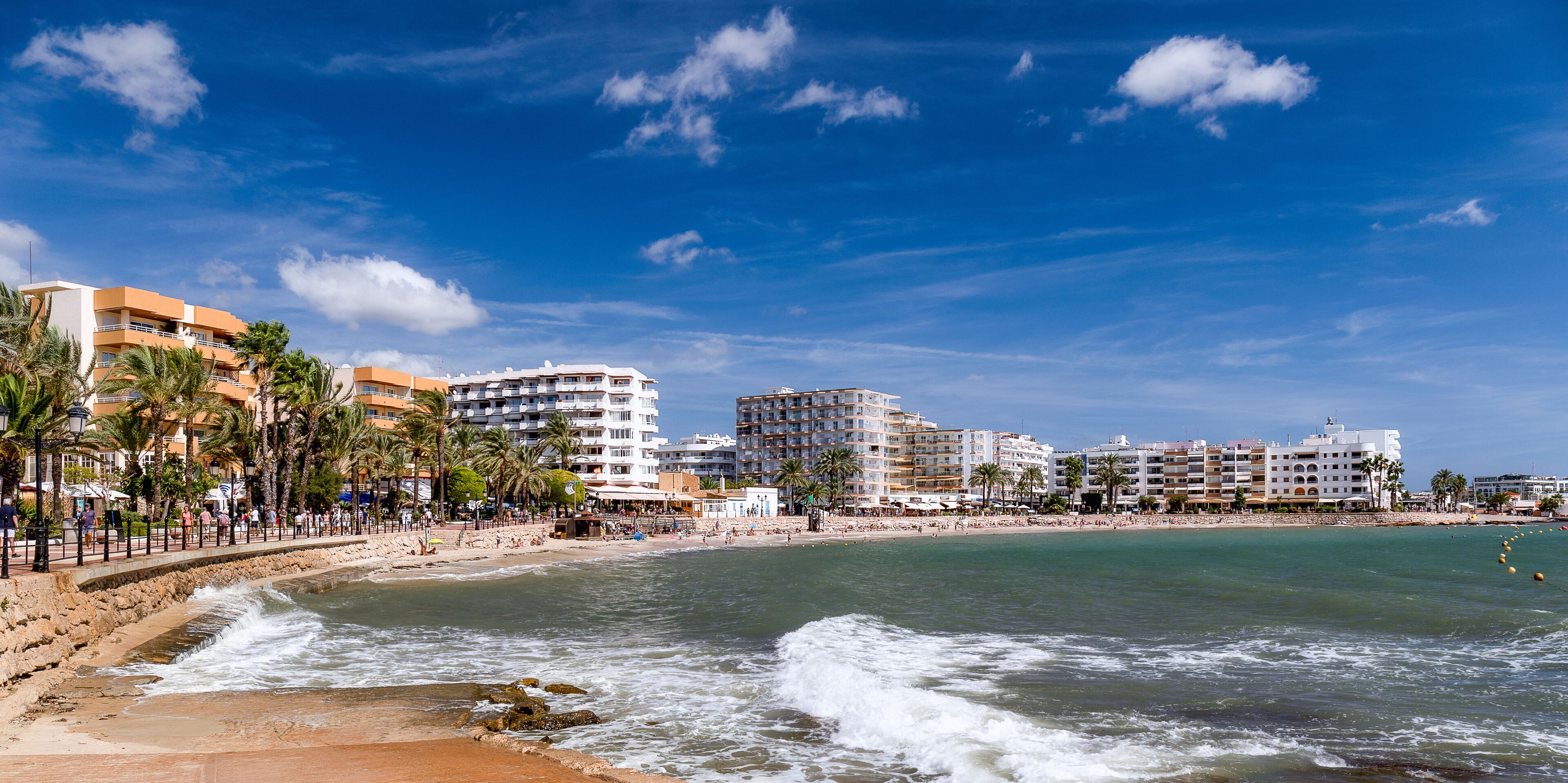 Santa Eulalia Beach Panorama