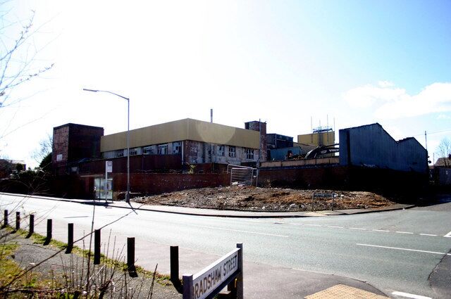 Industrial past Industrial Latex plant being demolished in Heywood.