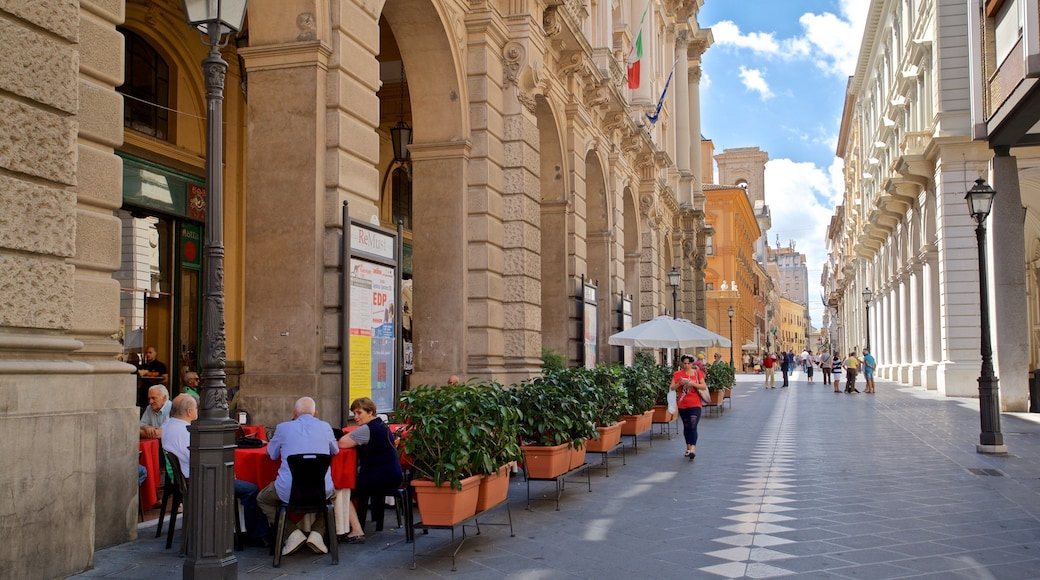Chieti ofreciendo comer al aire libre, una ciudad y elementos del patrimonio