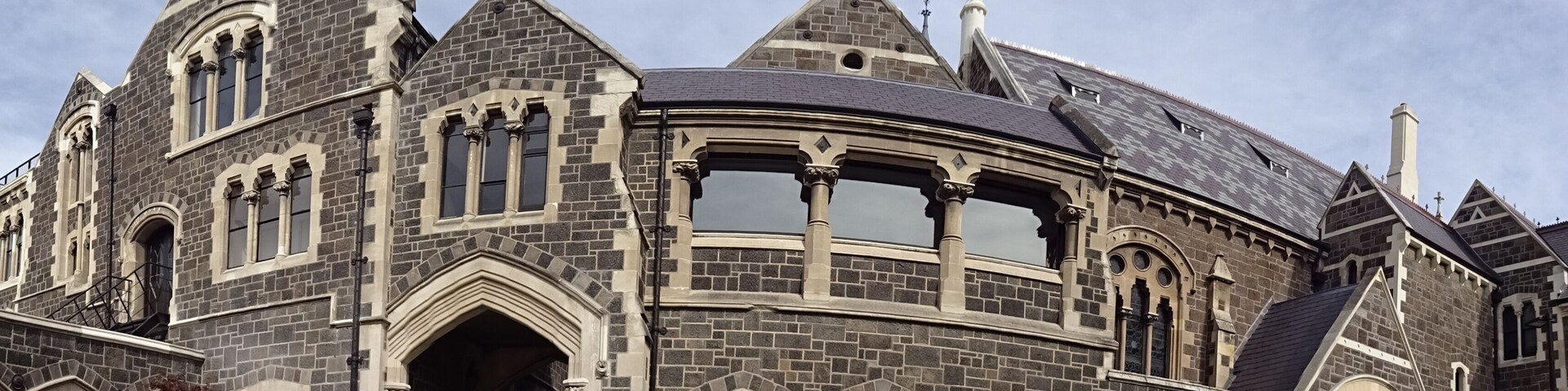 The view of Christchurch in New Zealand