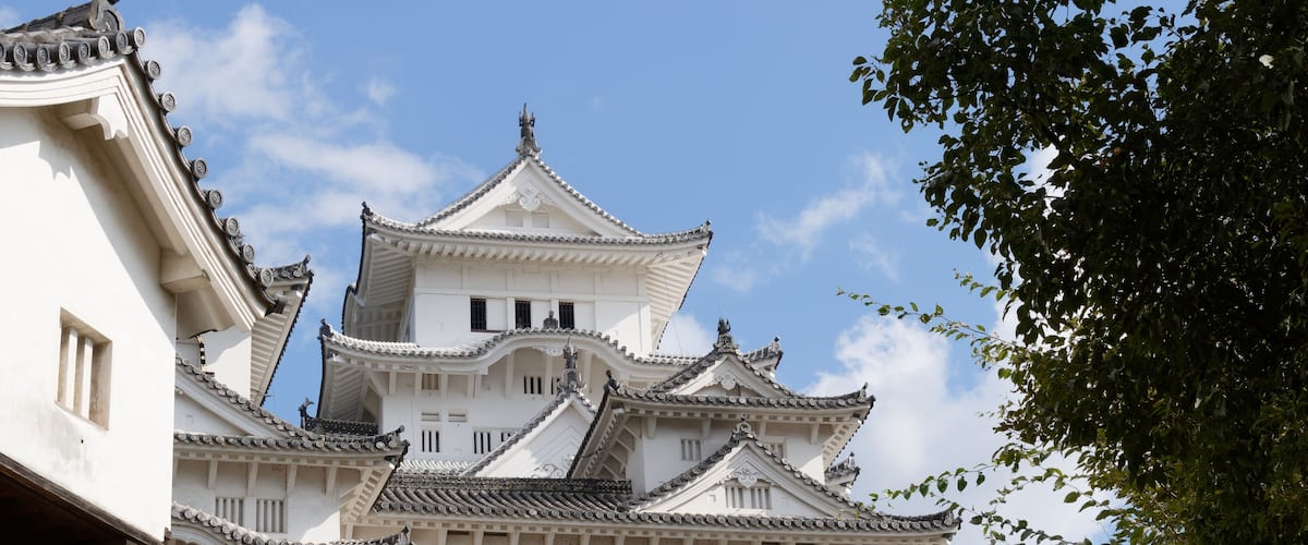 Himeji Castle, partial view from the interior of the fortifications