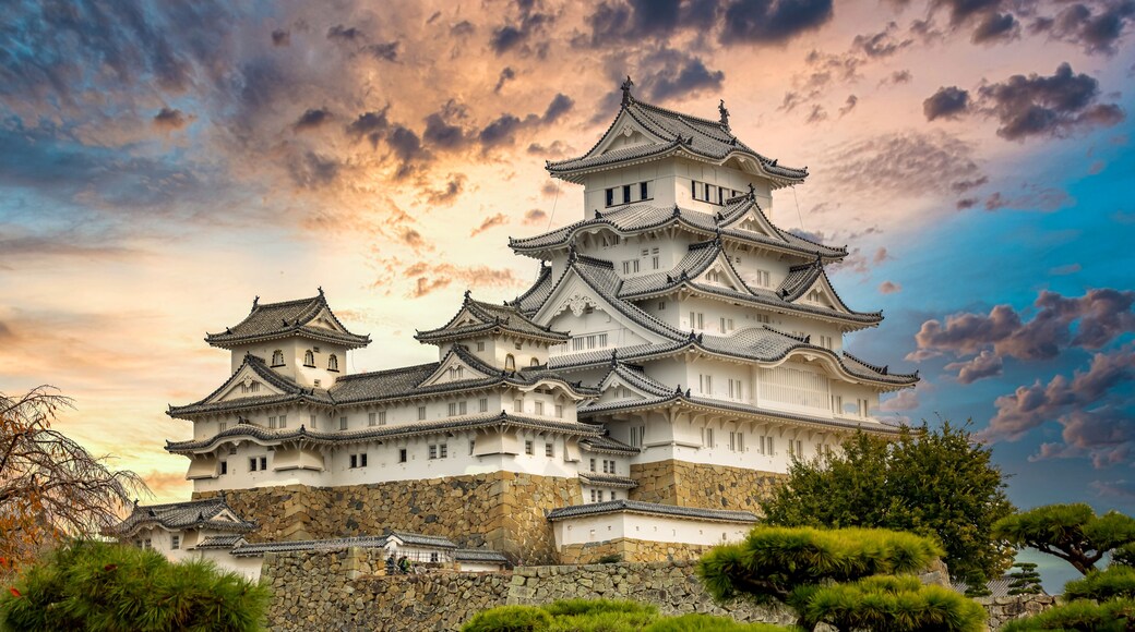 Himeji Castle white heron castle, Unesco World Heritage Site Himeji castle, An elegant and impregnable samurai fortress, Hyogo prefecture, Japan.