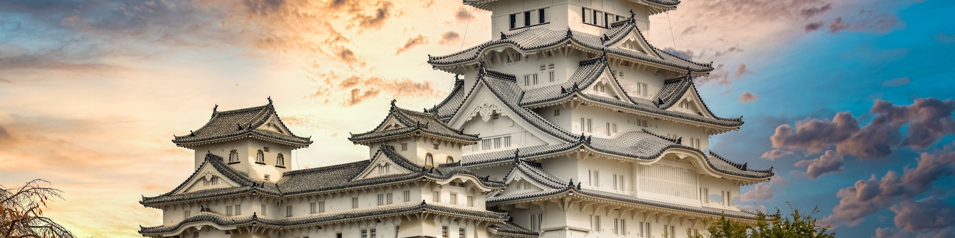 Himeji Castle white heron castle, Unesco World Heritage Site Himeji castle, An elegant and impregnable samurai fortress, Hyogo prefecture, Japan.