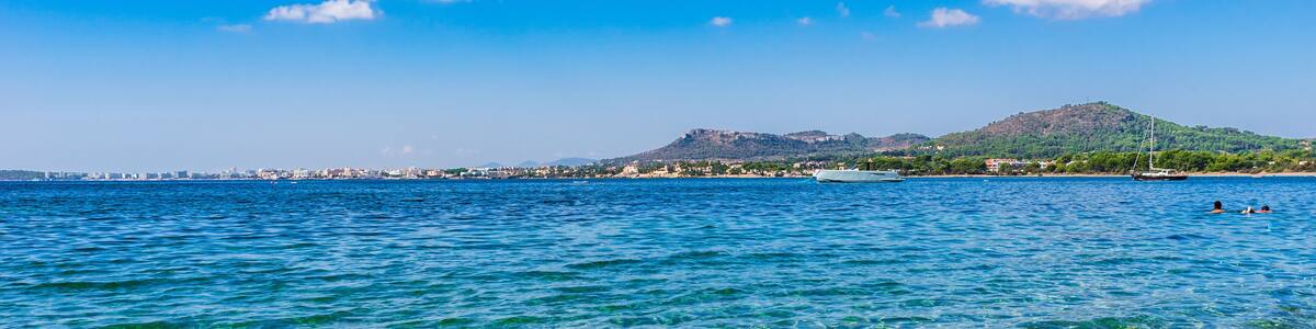 Strand Sand Meer Wellen Ufer Spanien Küste Mallorca