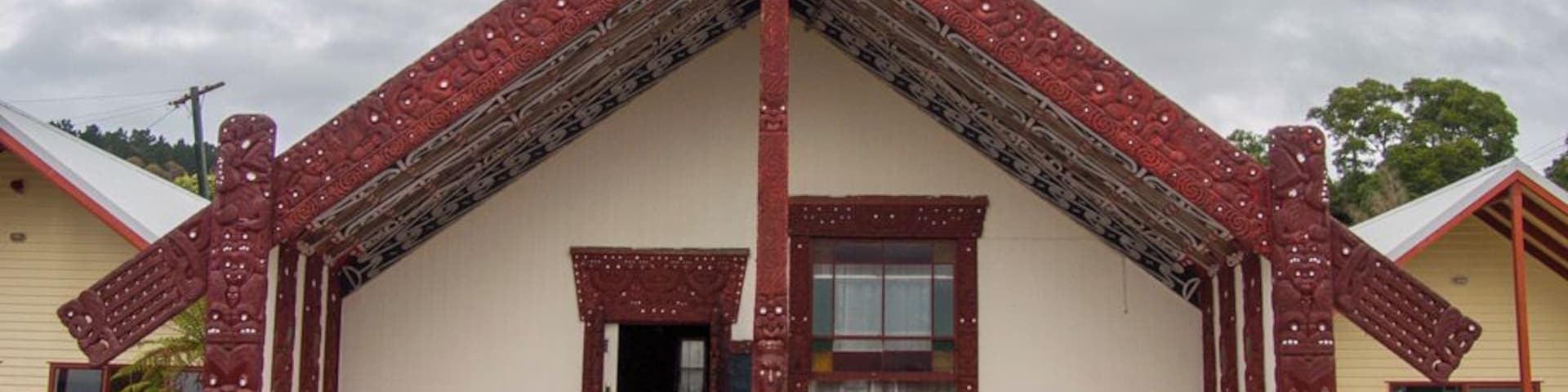 Traditional Maori Meeting House.