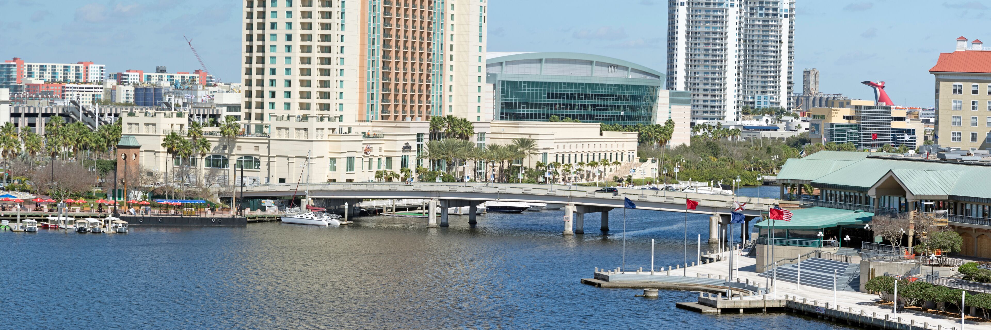 Harbor Island Bridge in Tampa, FL.
