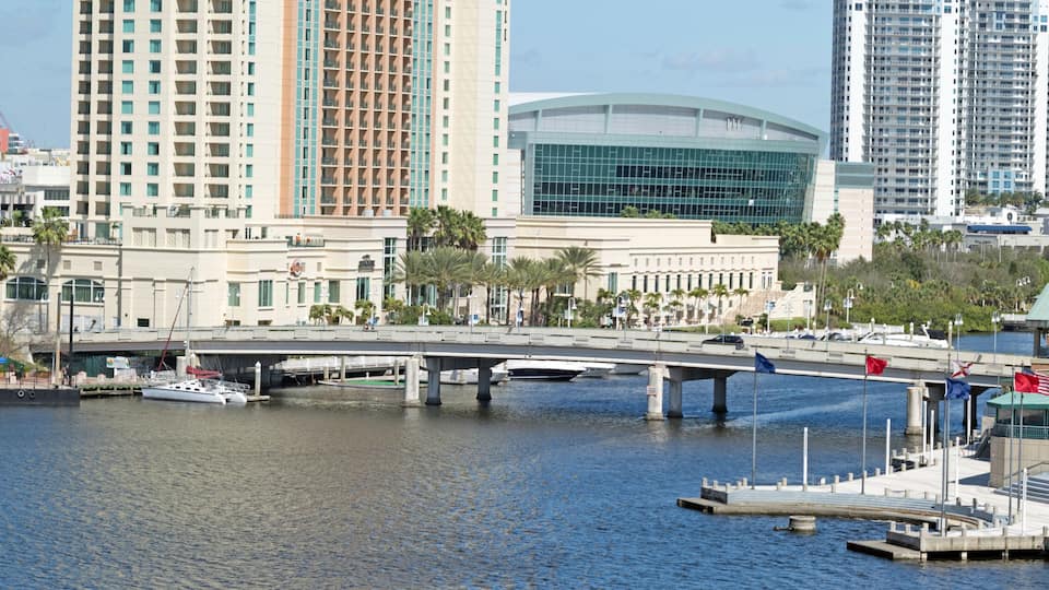 Harbor Island Bridge in Tampa, FL.