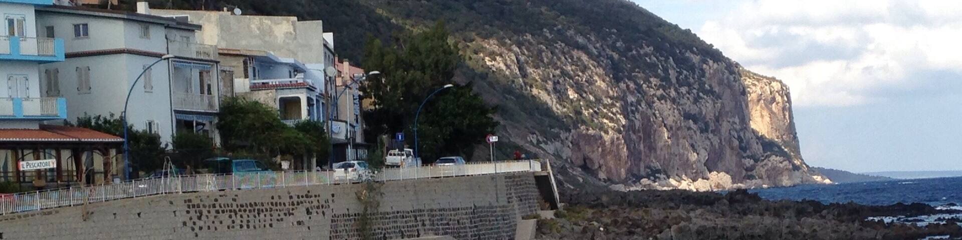 The waterfront at Cala Gonone.