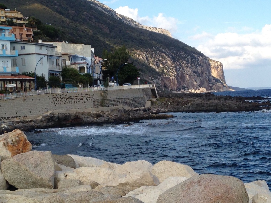 The waterfront at Cala Gonone.
