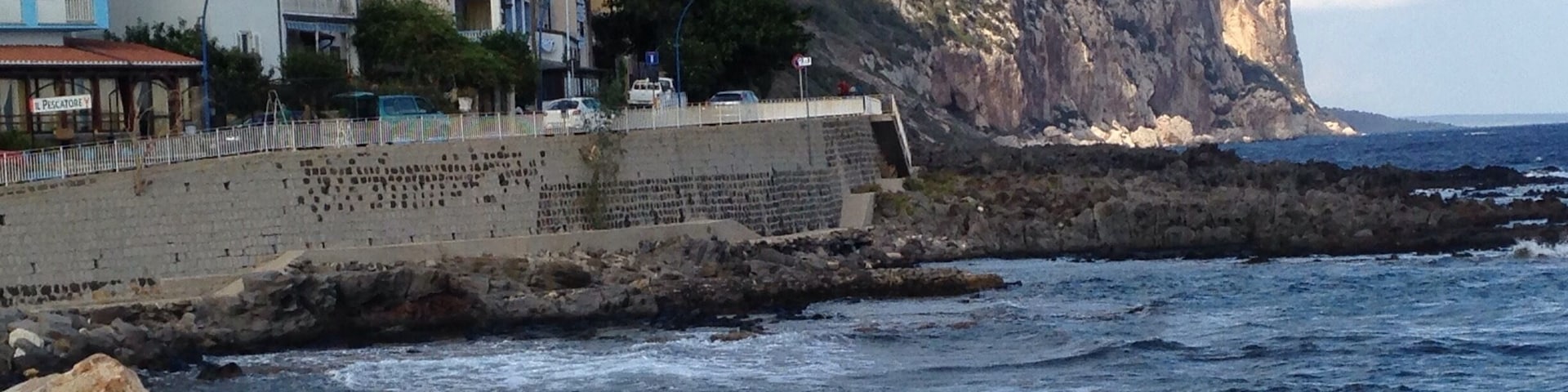 The waterfront at Cala Gonone.