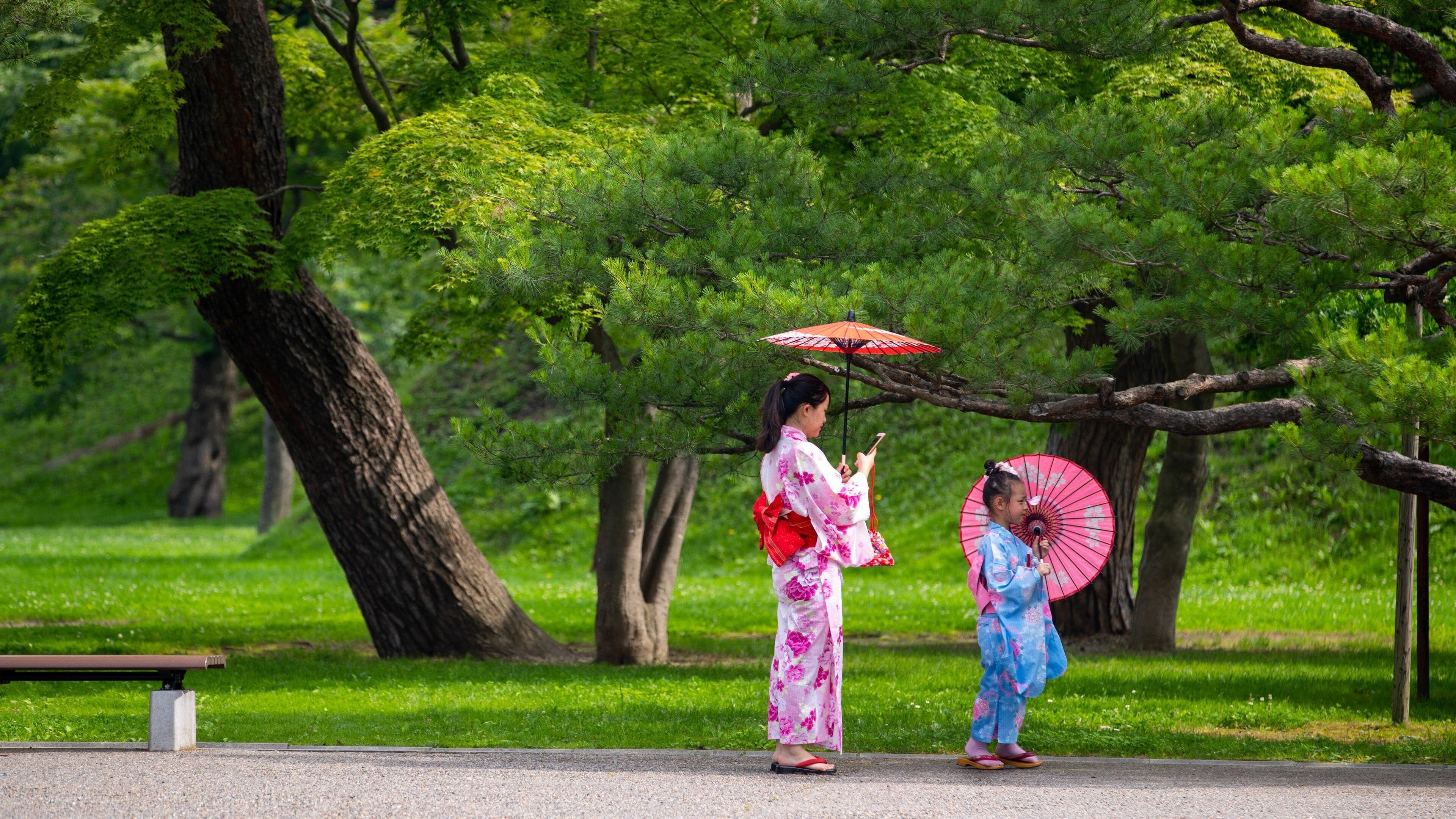 Hakodate which includes a garden as well as a family