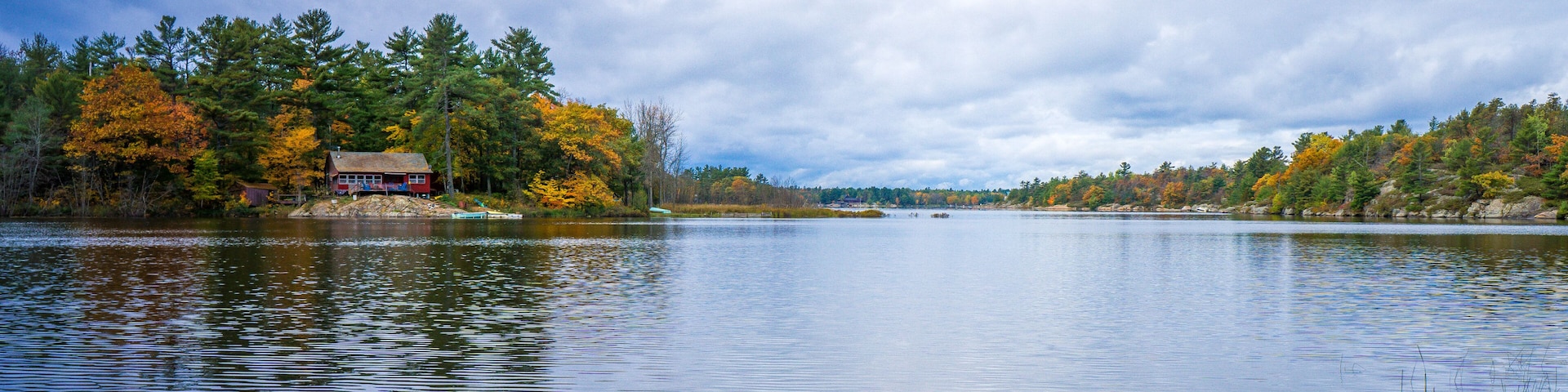 Sturgeon Bay Provincial Park in Ontario durng fall