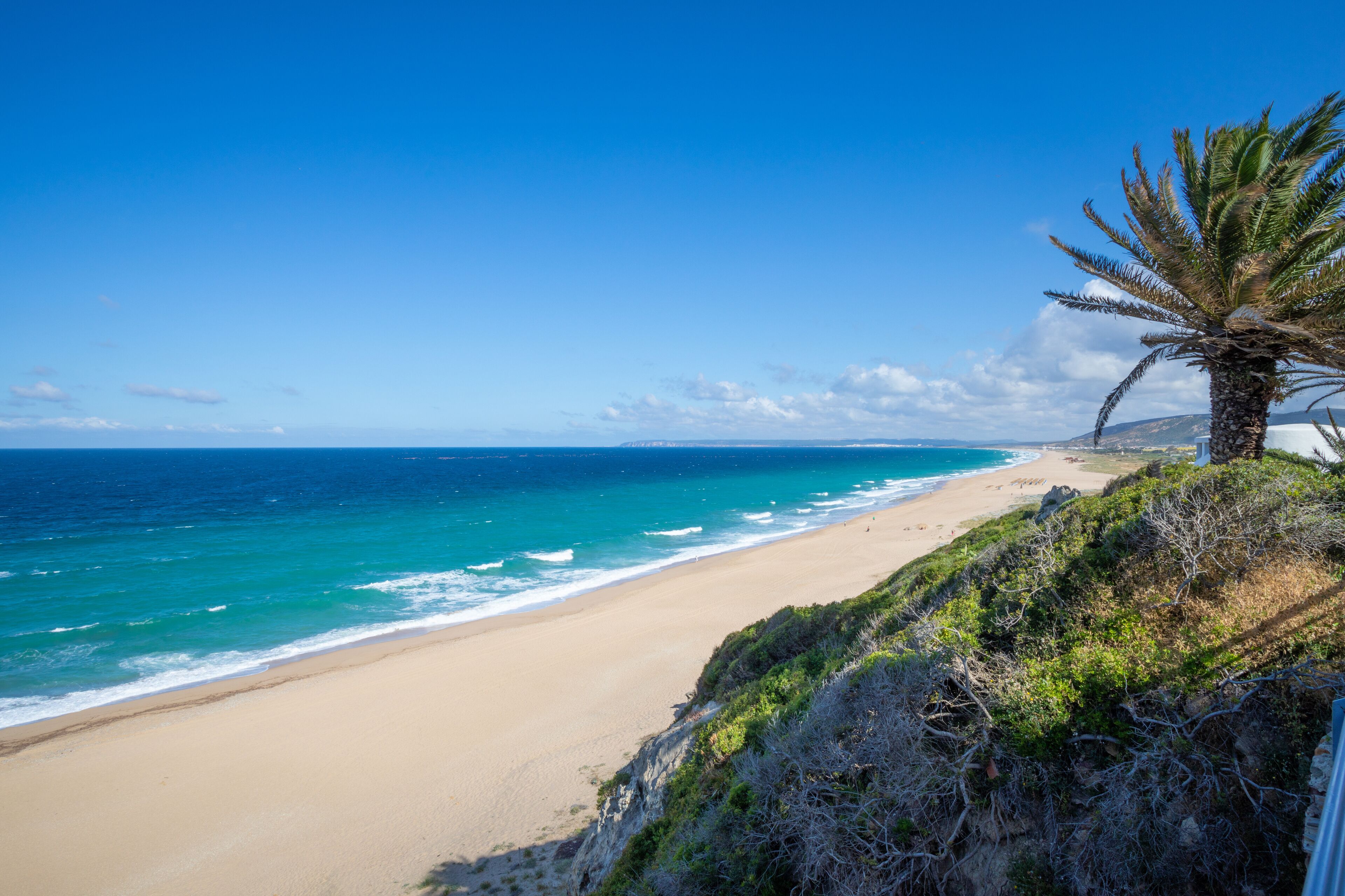 Atlanterra Beach from the mountain in Zahara village