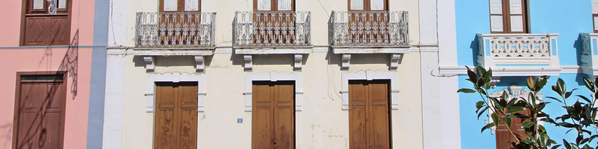 Casas tradicionales en Los Realejos, Tenerife, España