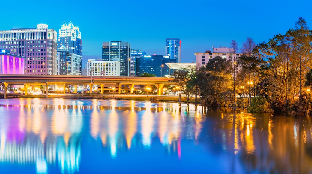 Downtown Orlando. City skyline. Located in Orlando, Florida, USA.