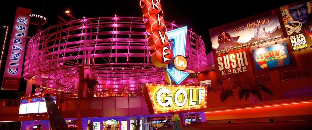 Central Florida which includes night scenes and signage