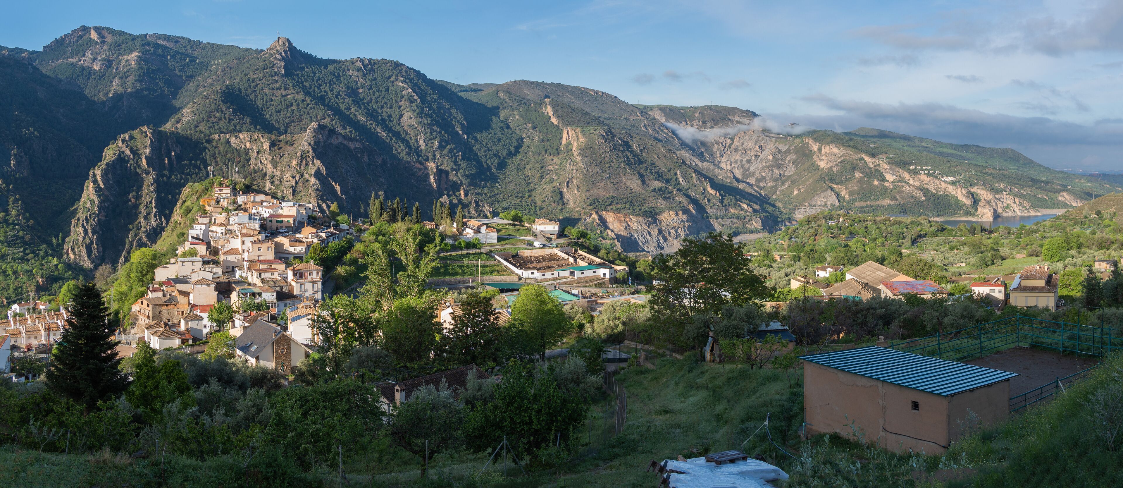 Scenic Guejar Sierra Village Panorama