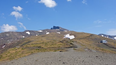 The Veleta peak (3.398 m) & surroundings, from the highest paved road in Europe, Sierra Nevada, Andalusia, Spain.