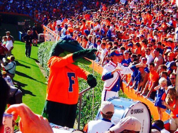 Gator game at Florida Field. That's a lot of orange. 