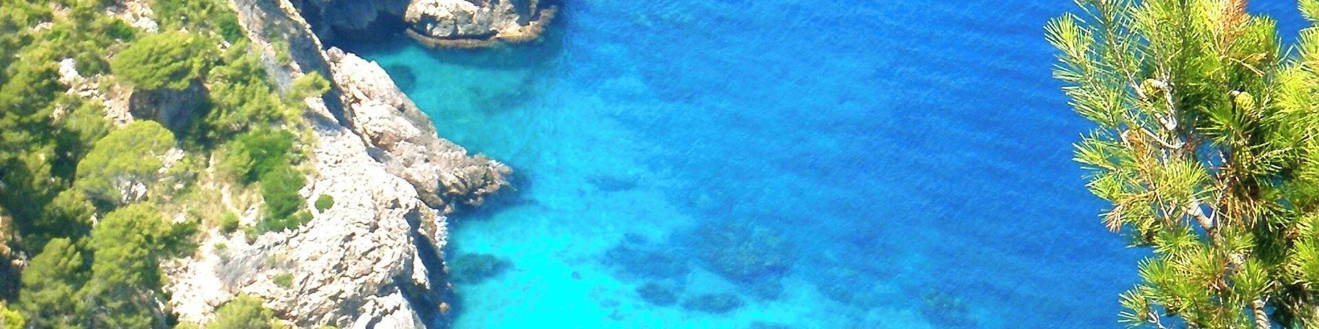 Caleta Es Grau en la Costa Nord de Mallorca