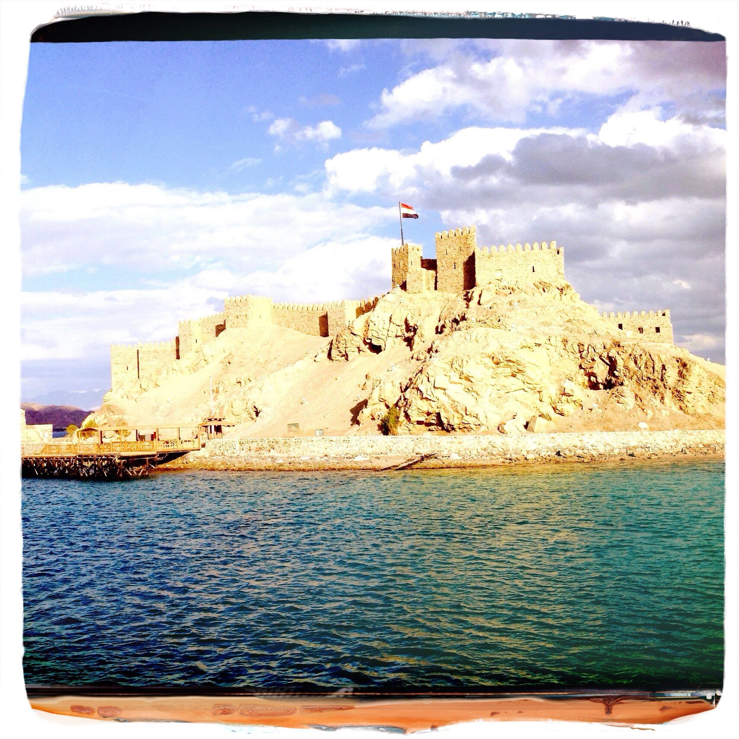 Another view of Pharaoh Island or Faroun as it's known in Jordan