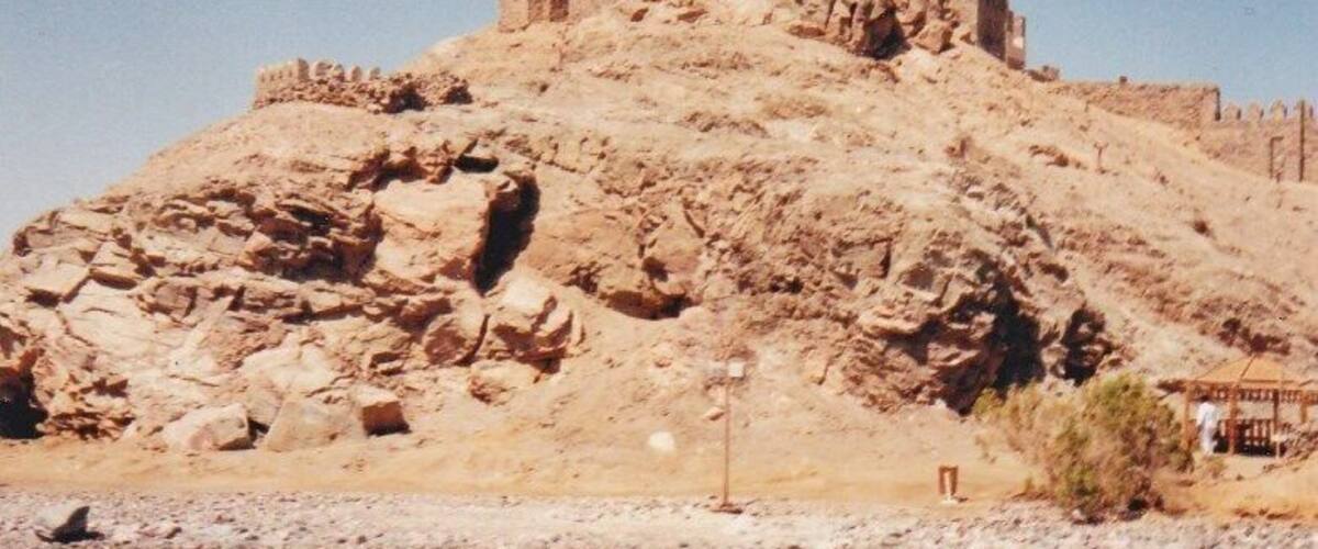 An imposing fortress built by Saleh el Din in 1170. This is an unedited print photo from 35mm film but the water is still a #colorful blue