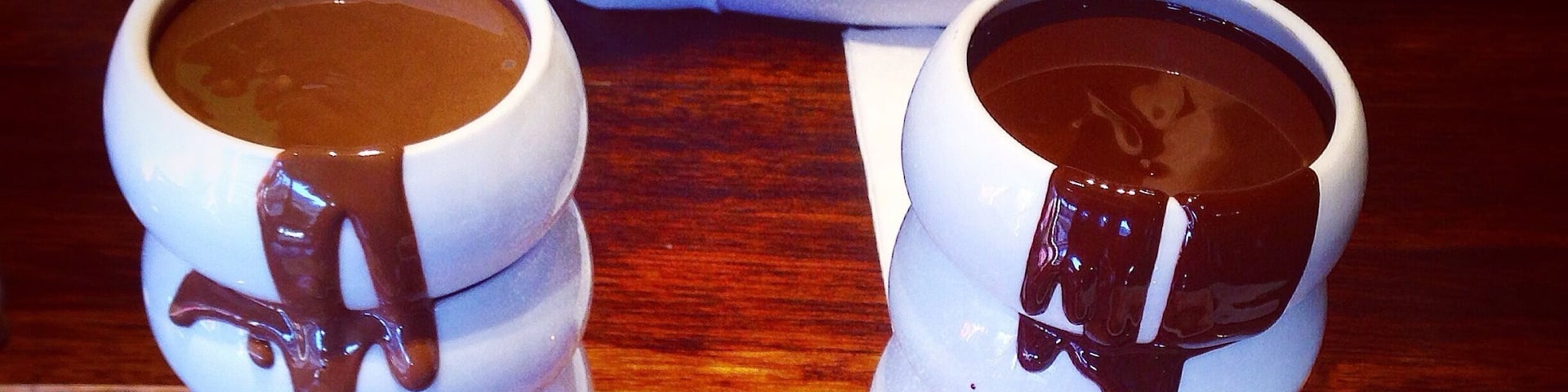 Chocolate Fondue for ✌️is one of the many Chocolate Dishes ordered !!!🍫🍓🍌🍯