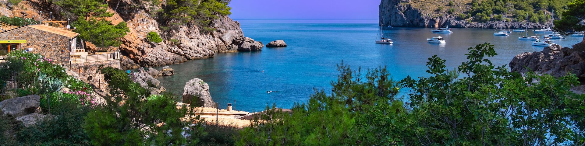 Cala Sa Calobra, Beaches of Sa Calobra, Natural Monument del Torrent de Pareis, Escorca, Mediterranean Sea, Paraje Natural de la Sierra de Tramuntana, Mallorca, Islas Baleares, Spain, Europe