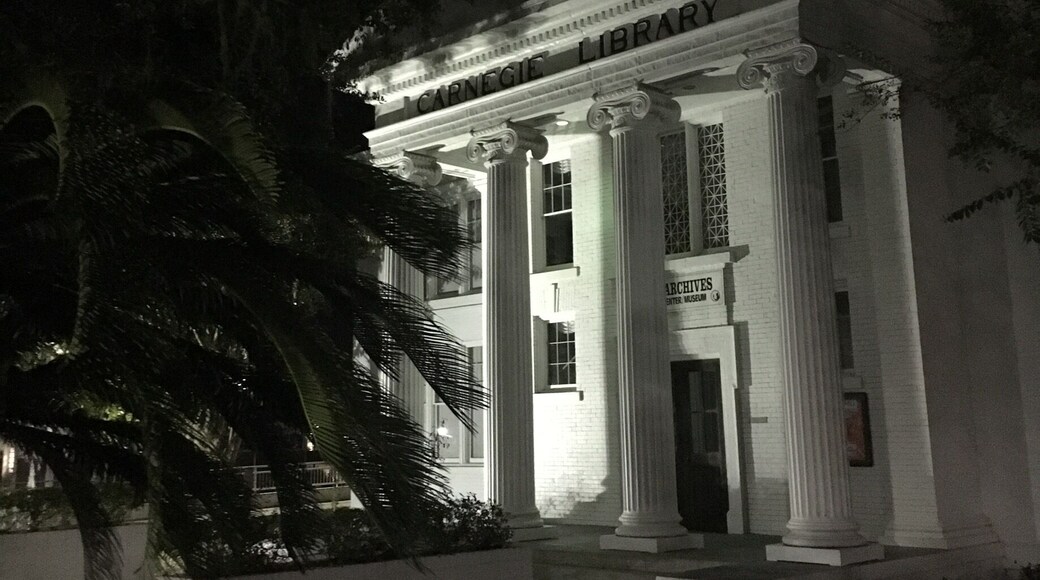 This beautiful building sits just off the quadrangle here at Florida A&M University. One of the old Carnegie libraries, it now hosts a regional archive and museum for culture.