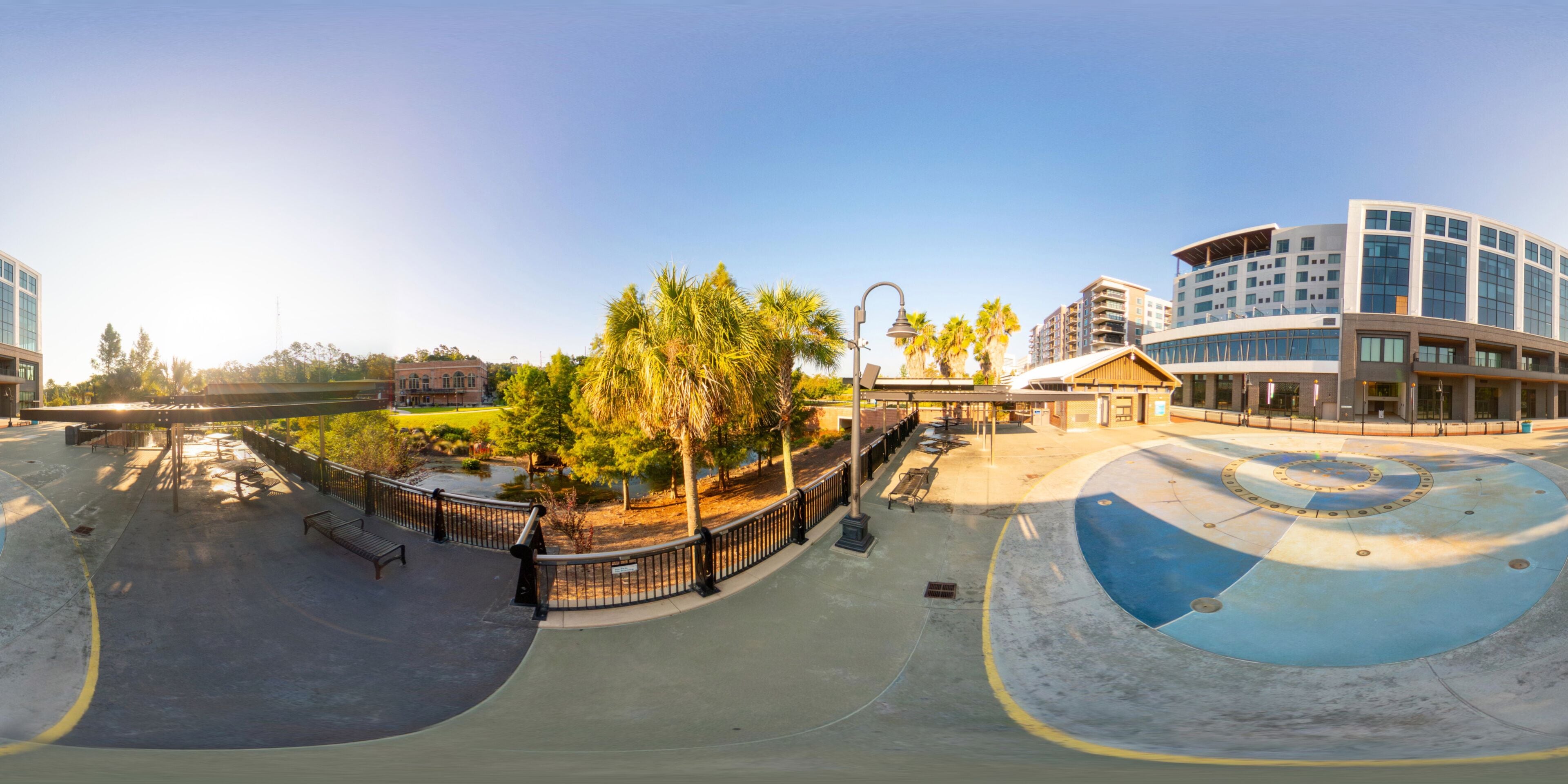 360 photo splash pad at Cascades Park Tallahassee FL circa 2023