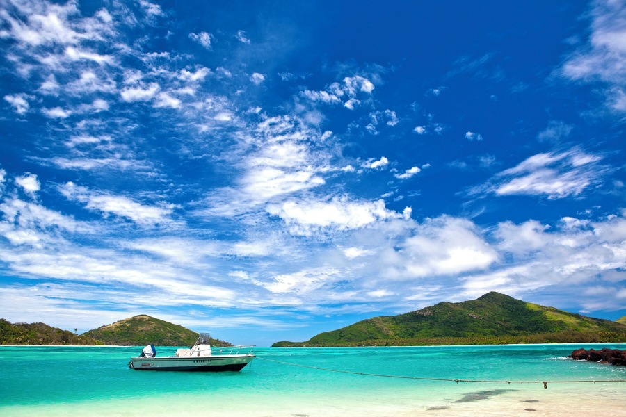 Yaqeta Island, Fiji, Idyllic Tropical Beach