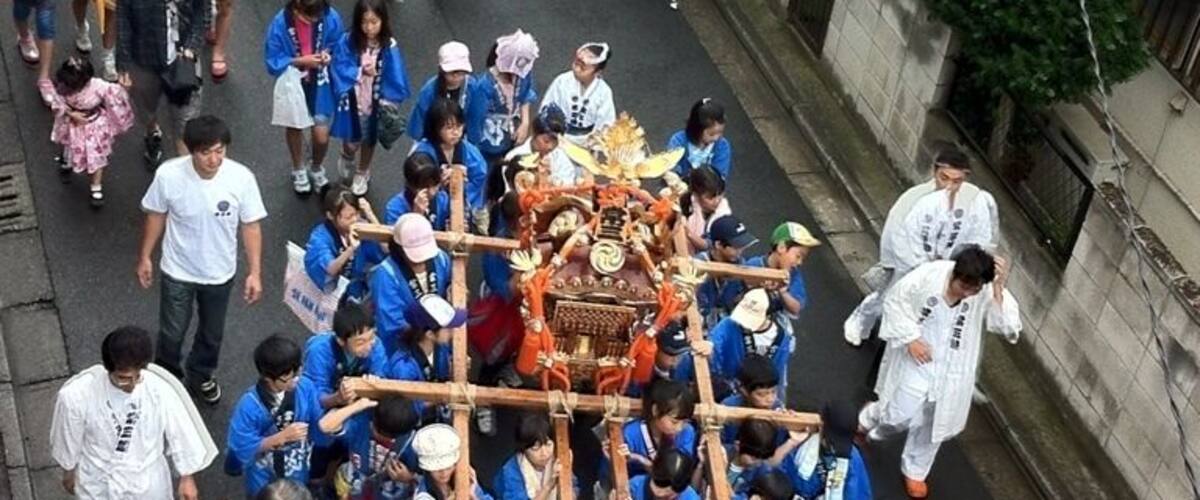 夏祭り 子供神輿
涼しくてよかったね😊