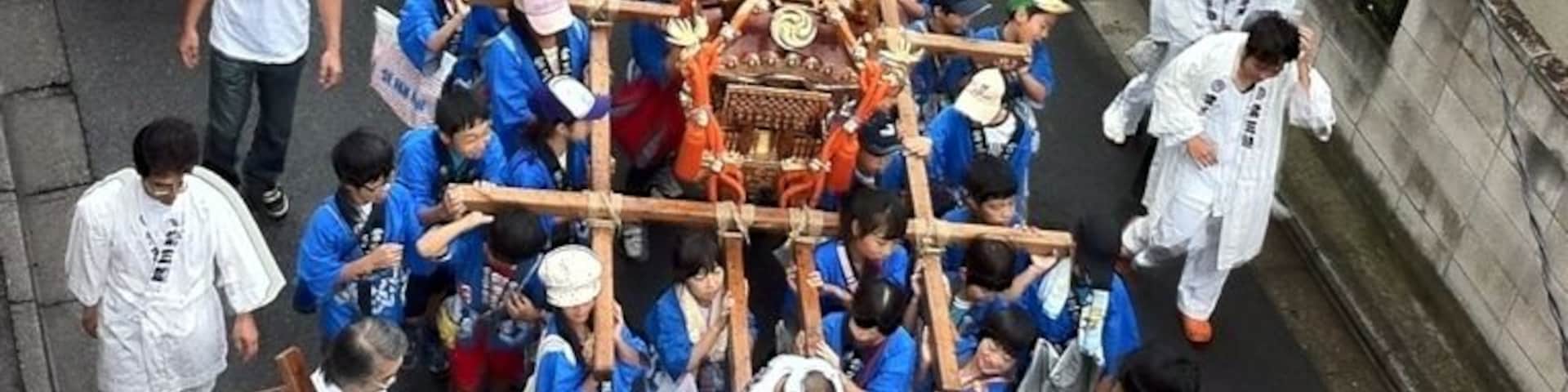 夏祭り 子供神輿
涼しくてよかったね😊