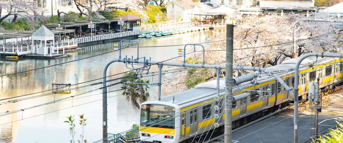 飯田橋 外堀公園から見た風景