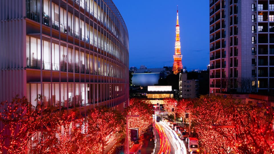 Winter Illumination in Tokyo seen from Roppongi Hills; Shutterstock ID 336807218