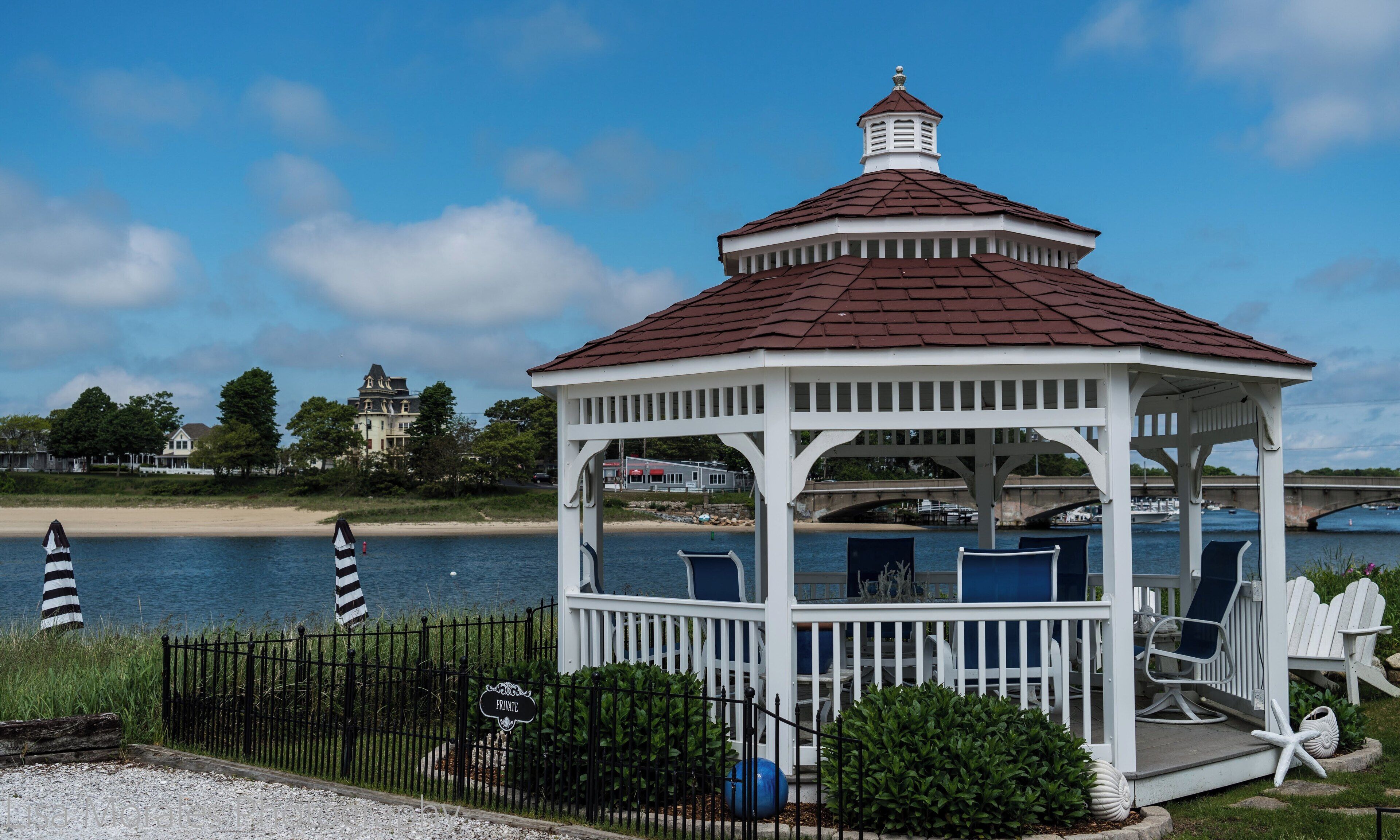 Looking across to the newly renovated Glen Cove Hotel an 1883 landmark.