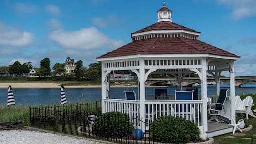Looking across to the newly renovated Glen Cove Hotel an 1883 landmark.