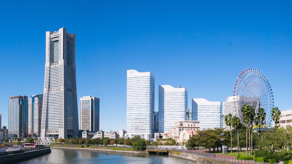 Cityscape of Yokohama Minatomirai in Yokohama City, Kanagawa Prefecture, Japan. Yokohama MinatoMirai is an area facing Yokohama Port.; Shutterstock ID 741198787; purchase_order: SF 06557000; job: ; cl