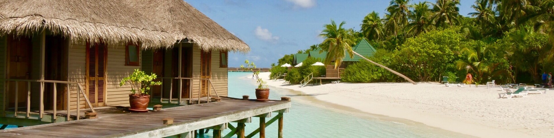 Meeru Island is part of the North Male Atoll in the Maldives. The entire island is one resort, with around 250 individual villas dotted about the island, including right on the beach and over the water. It has to be one of the most relaxing and beautiful places I have ever visited. Can't recommend it enough!