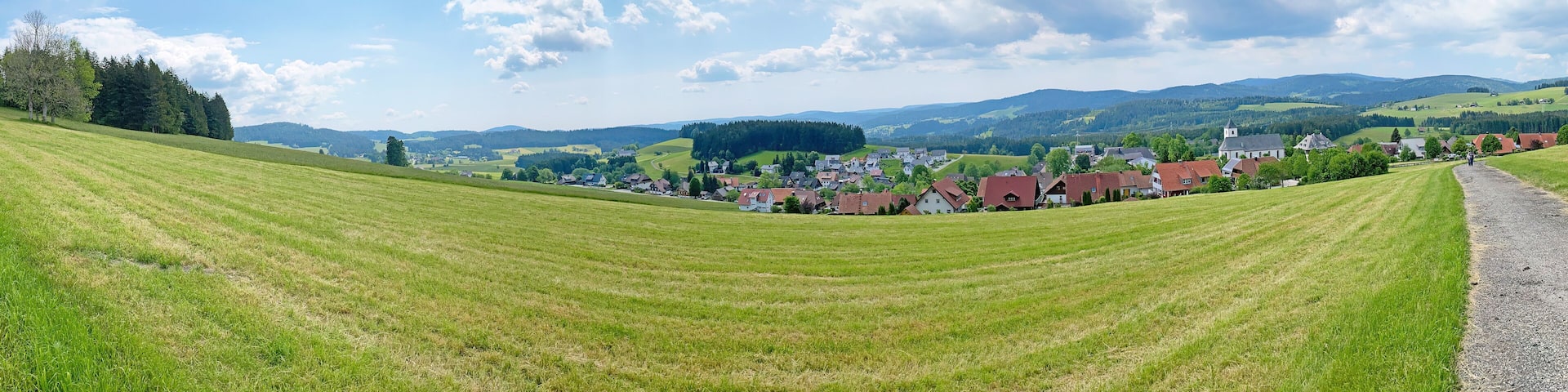 Panoramaaufnahme, Blick auf Breitnau - Hochschwarzwald