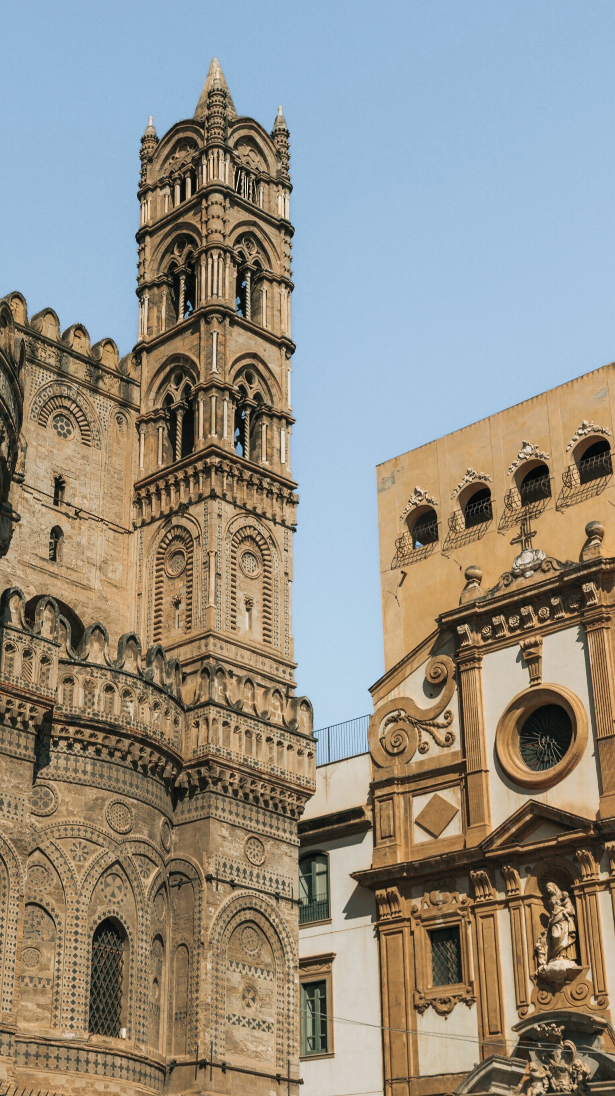 Explore Palermo Cathedral in the historical center of Palermo, Sicily, showcasing intricate architecture and rich cultural heritage