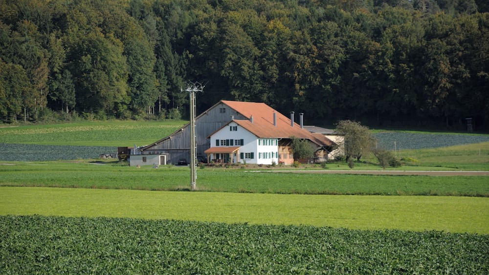 Switzerland, Canton of Schaffhausen, views along the museum railway line between Rielasingen (Germany) and Etzwilen (Switzerland)