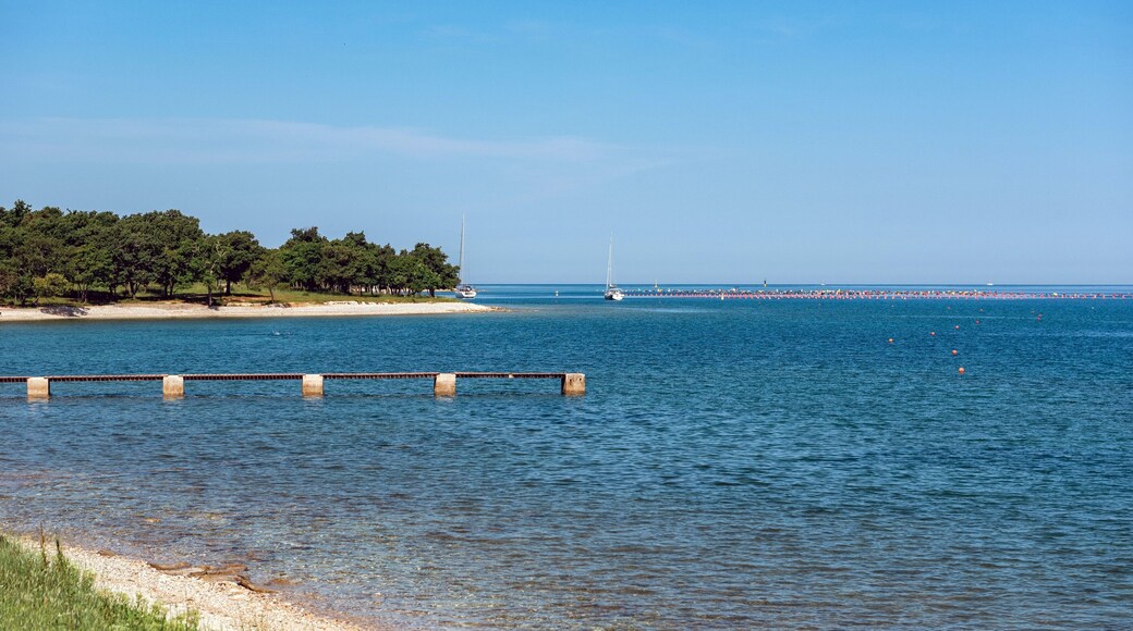 Beautiful summer view of empty beach, Cervar Porat, Croatia